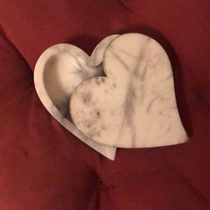 Heart Keepsake Box - Marble